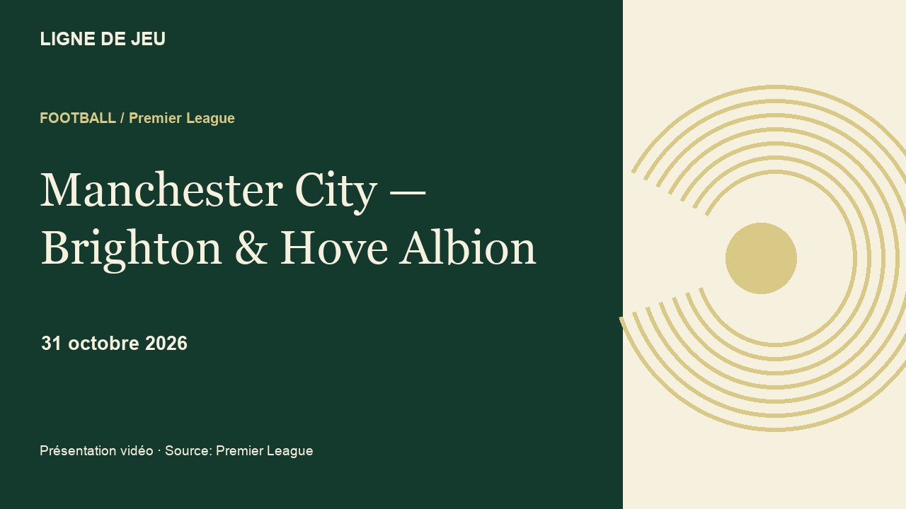 Manchester City vs Brighton & Hove Albion